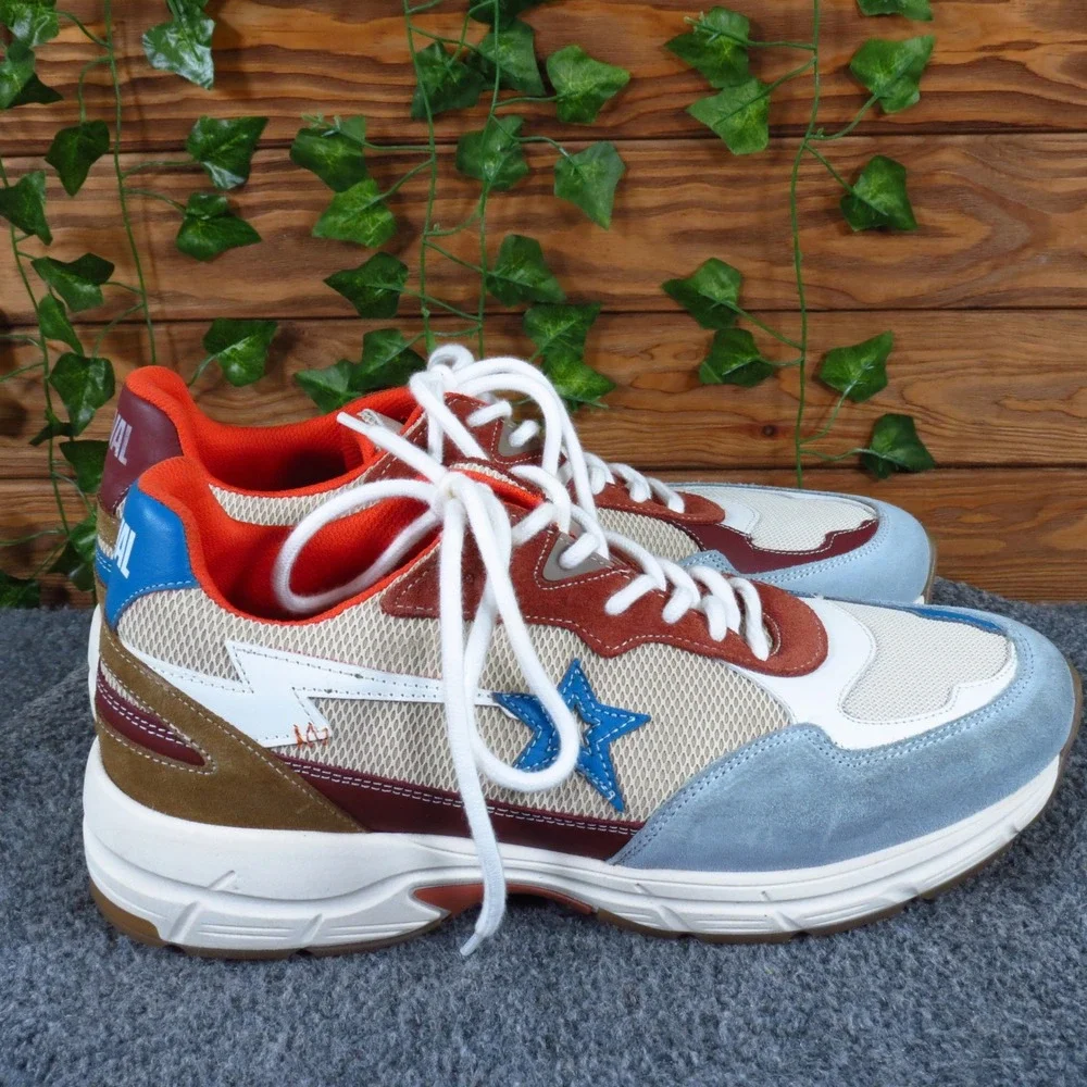 Caval Super Nova Mens Fashion Sneakers Size 42 Streetwear Multicolor Suede Mesh